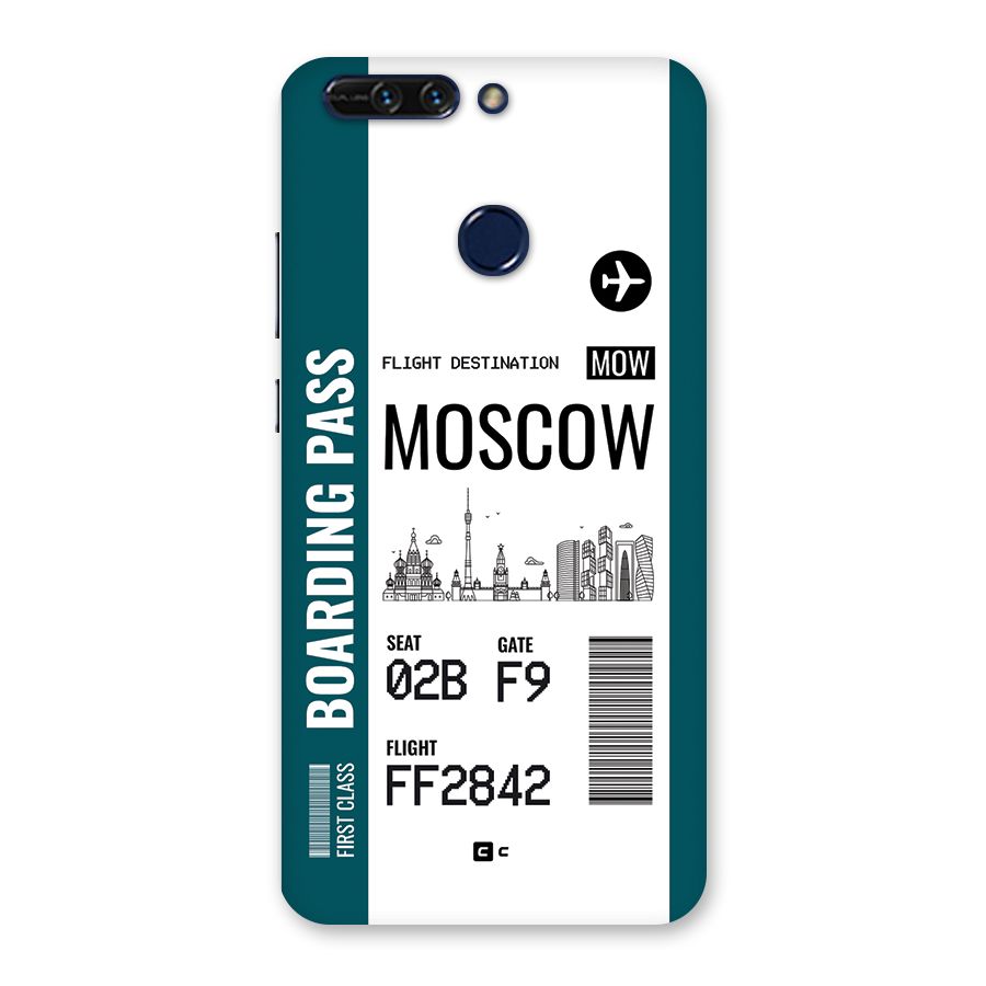 Moscow Boarding Pass Back Case for Honor 8 Pro