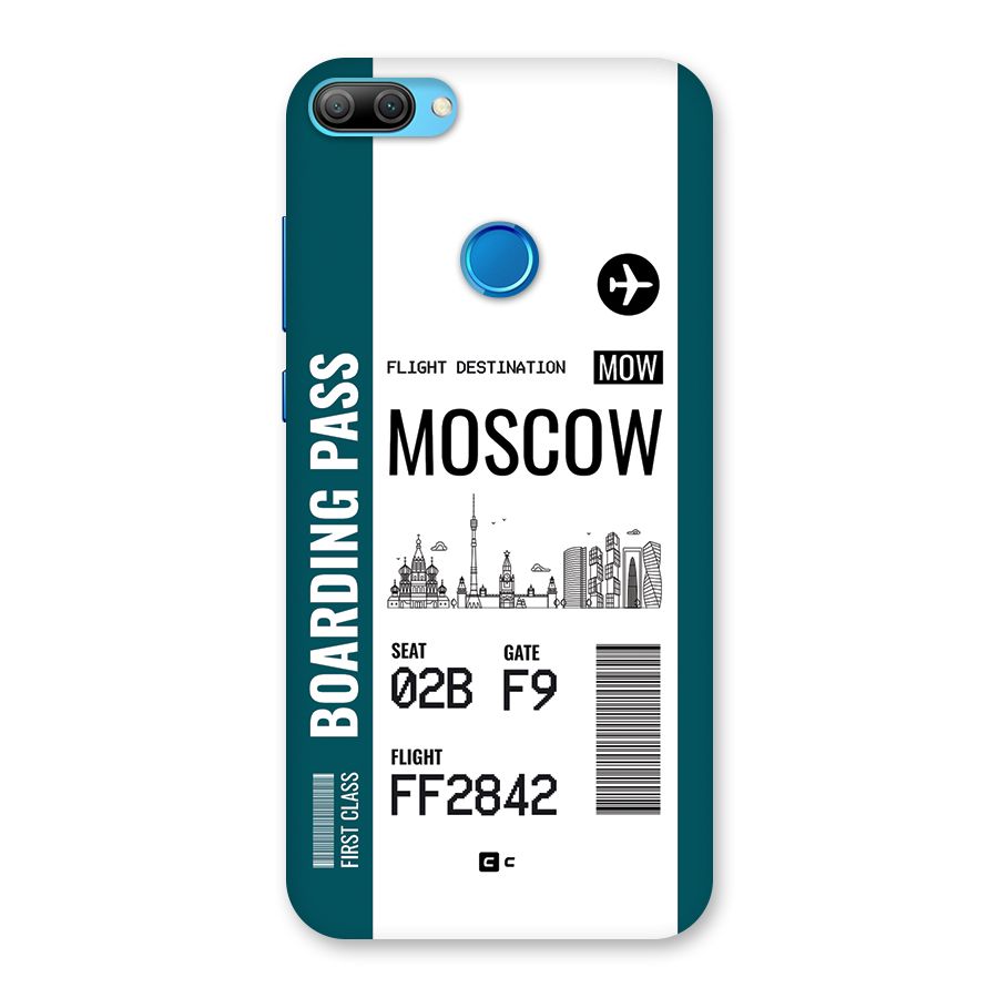 Moscow Boarding Pass Back Case for Honor 9N