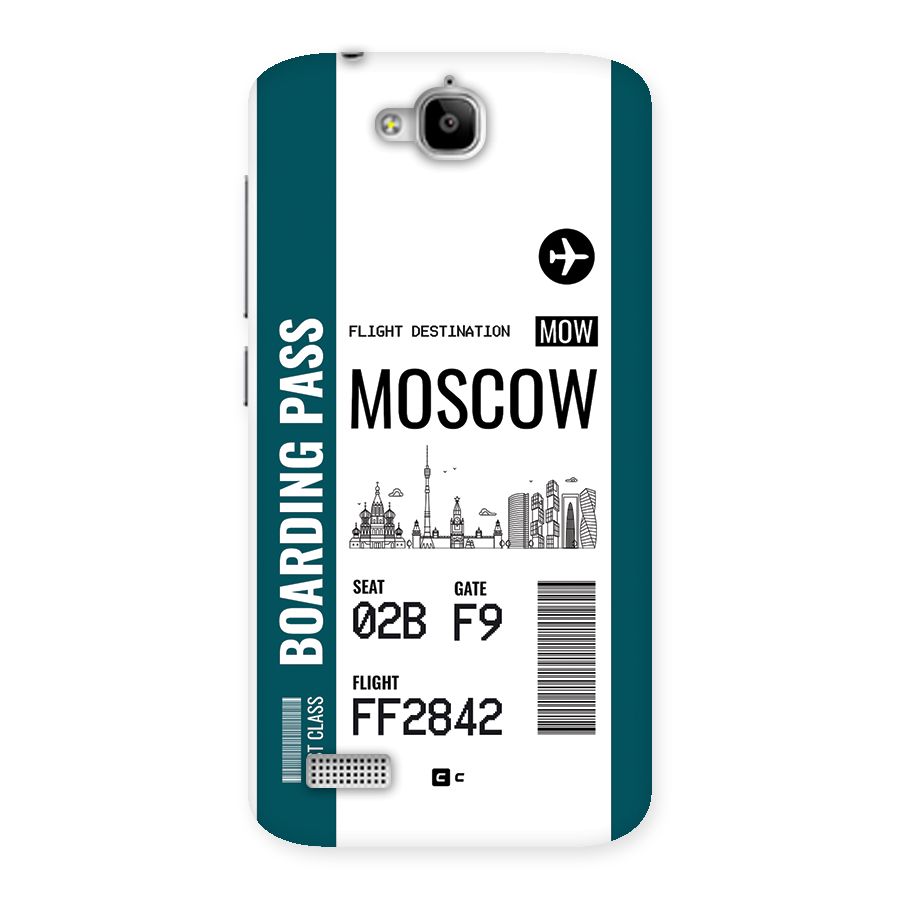 Moscow Boarding Pass Back Case for Honor Holly