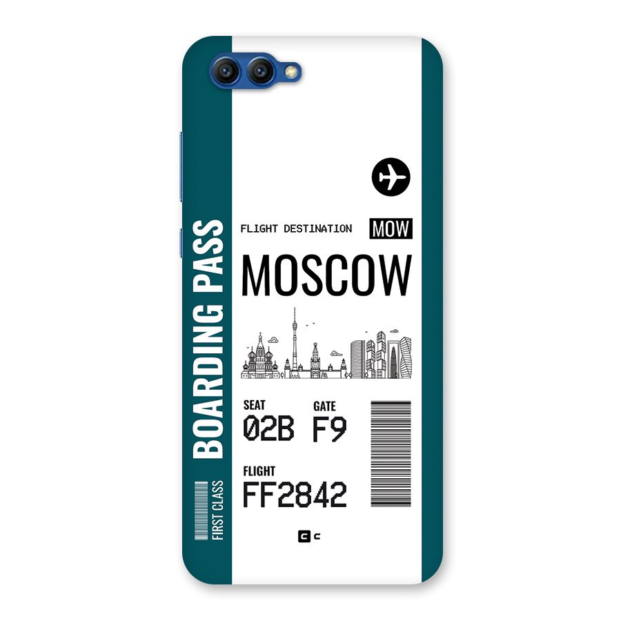 Moscow Boarding Pass Back Case for Honor View 10