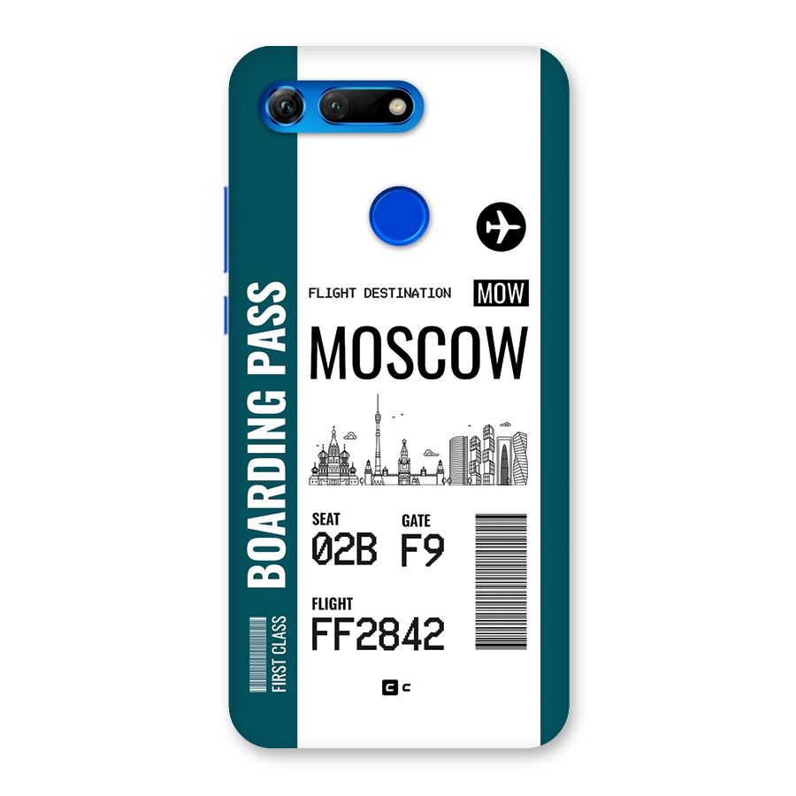 Moscow Boarding Pass Back Case for Honor View 20