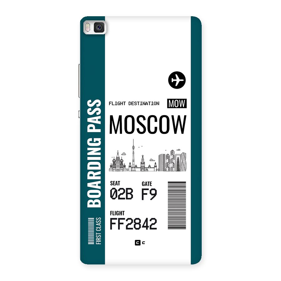 Moscow Boarding Pass Back Case for Huawei P8