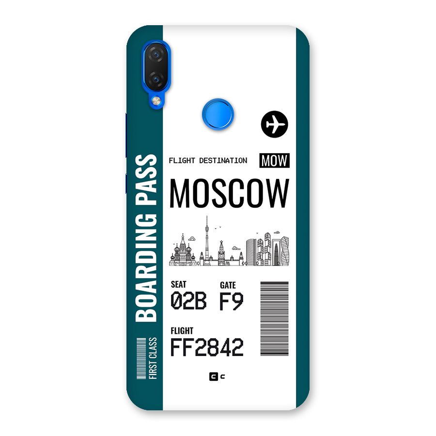 Moscow Boarding Pass Back Case for Huawei P Smart Plus