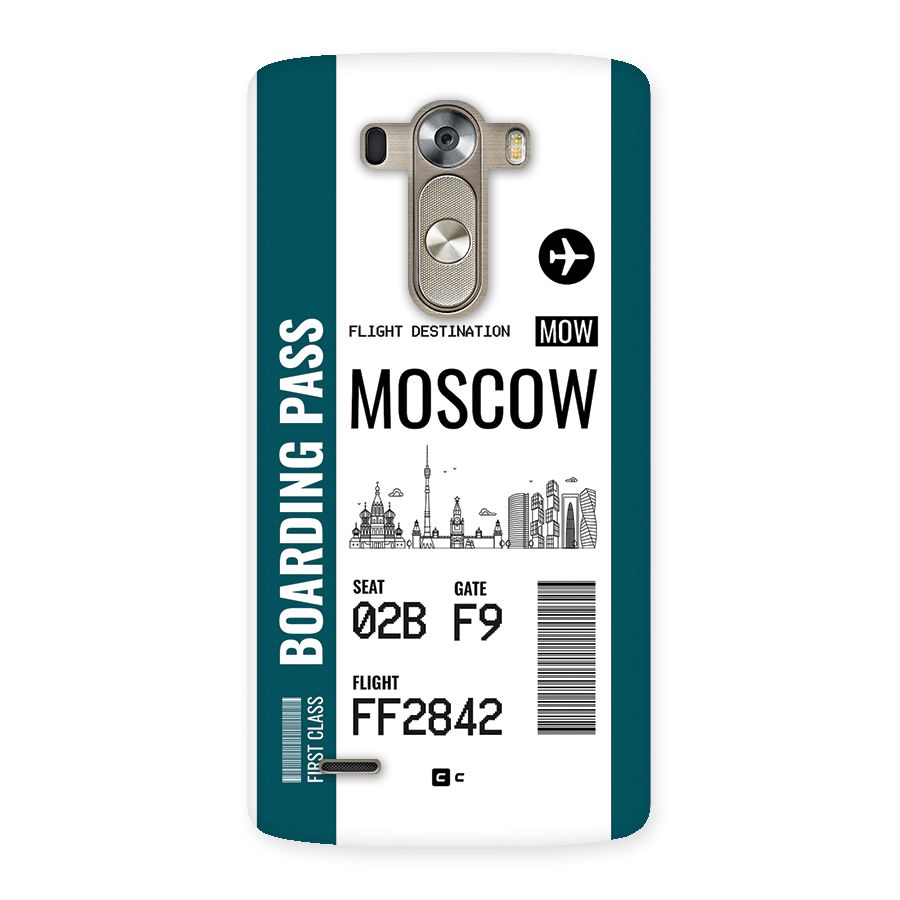 Moscow Boarding Pass Back Case for LG G3