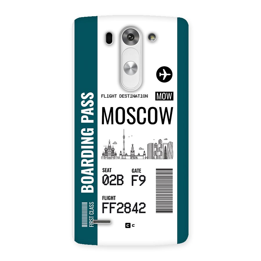 Moscow Boarding Pass Back Case for LG G3 Beat