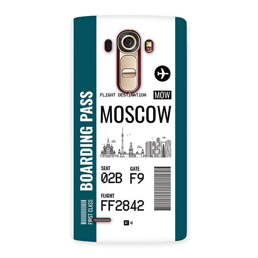 Moscow Boarding Pass Back Case for LG G4
