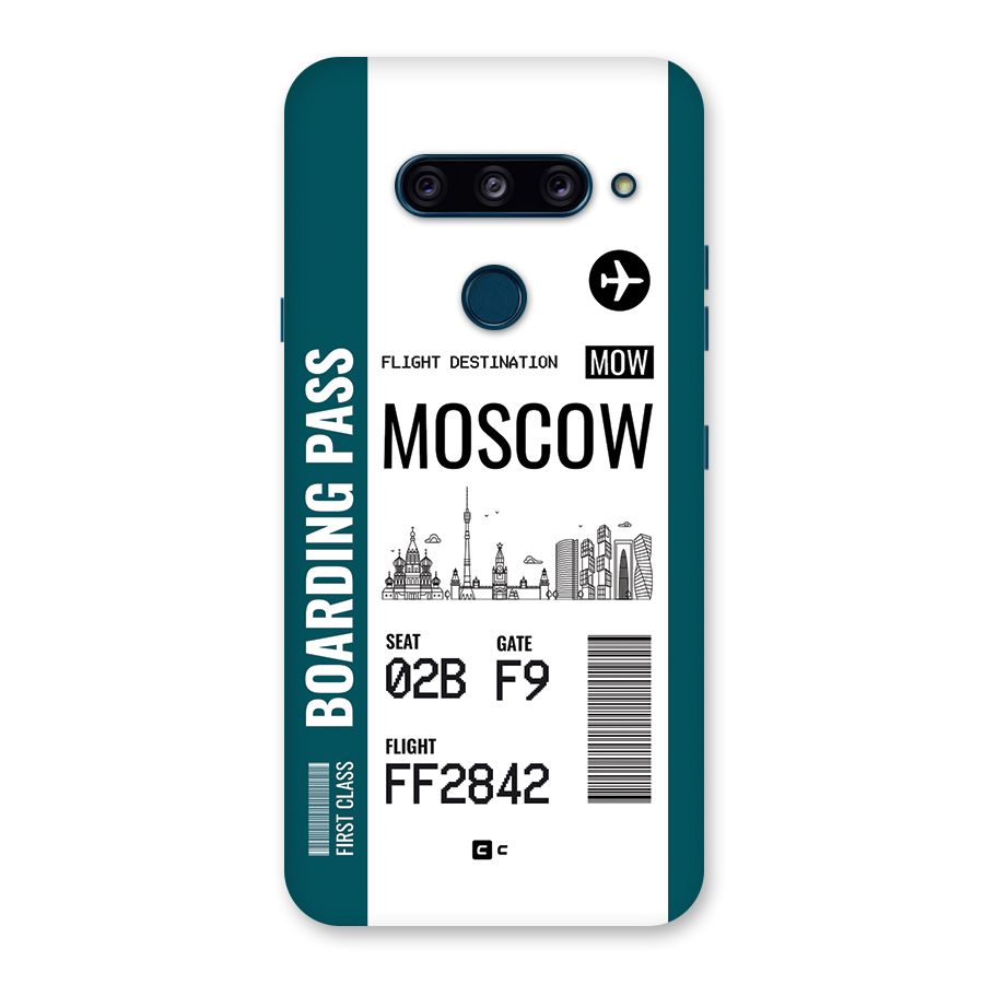 Moscow Boarding Pass Back Case for LG  V40 ThinQ