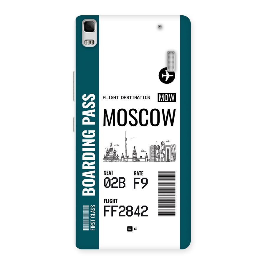 Moscow Boarding Pass Back Case for Lenovo A7000