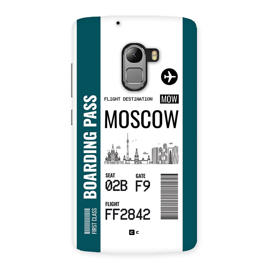 Moscow Boarding Pass Back Case for Lenovo K4 Note