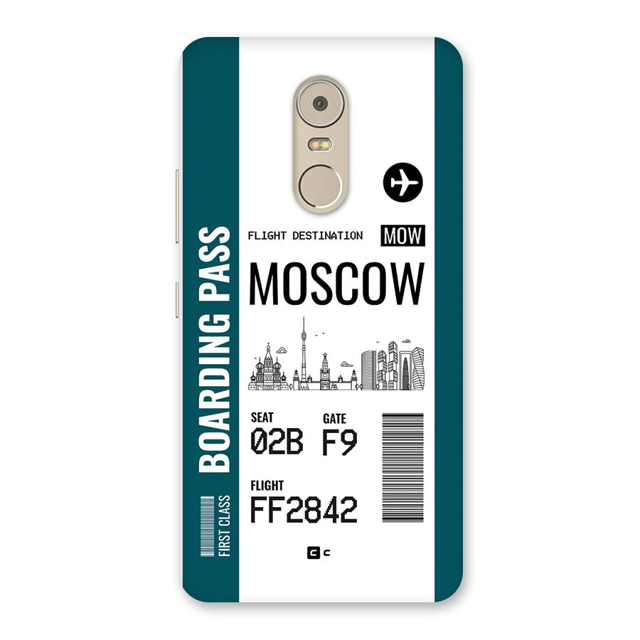 Moscow Boarding Pass Back Case for Lenovo K6 Note