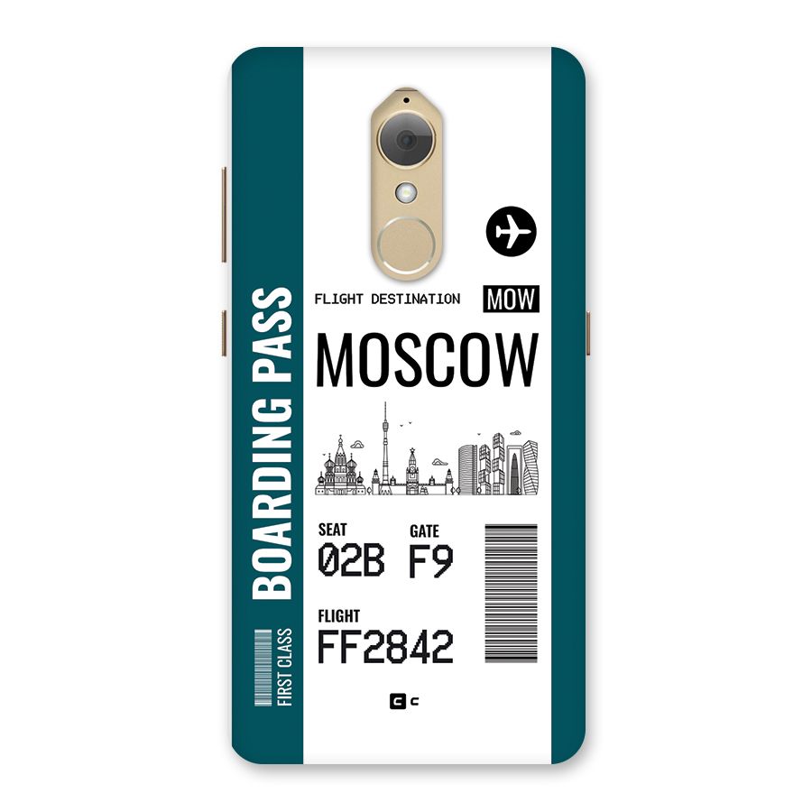 Moscow Boarding Pass Back Case for Lenovo K8
