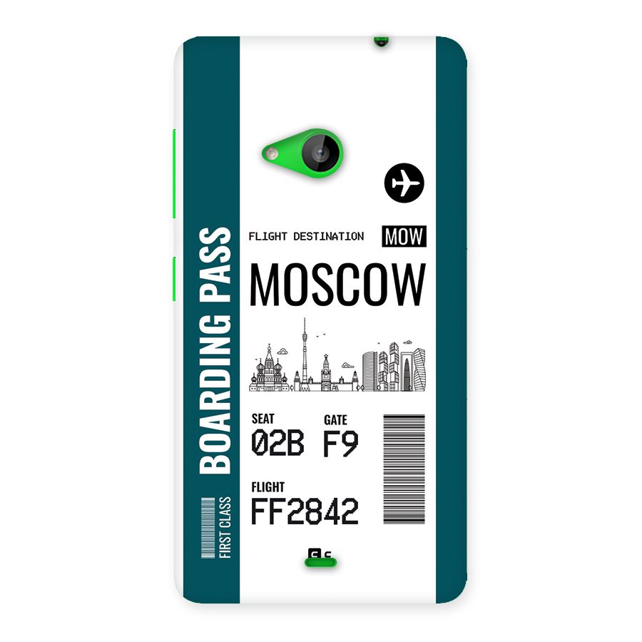 Moscow Boarding Pass Back Case for Lumia 535