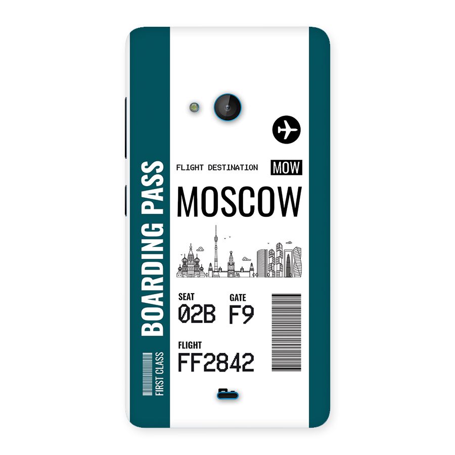 Moscow Boarding Pass Back Case for Lumia 540
