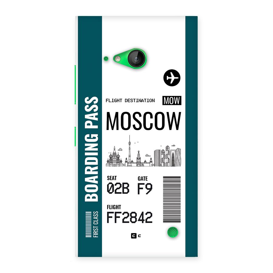 Moscow Boarding Pass Back Case for Lumia 730