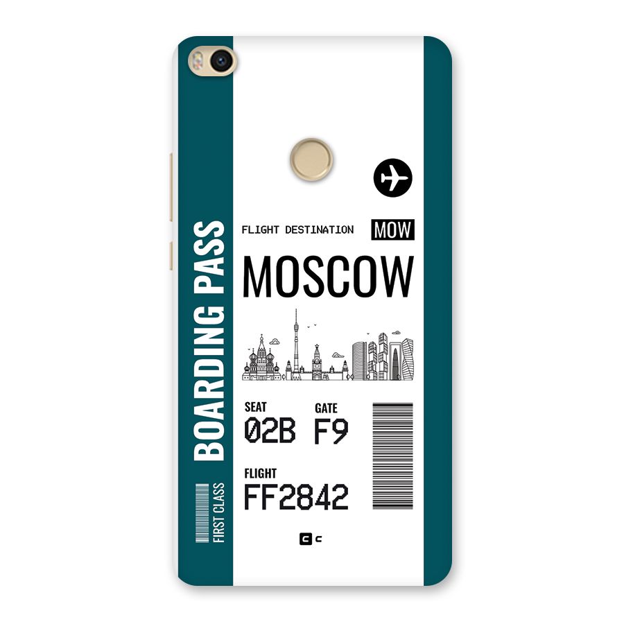 Moscow Boarding Pass Back Case for Mi Max 2