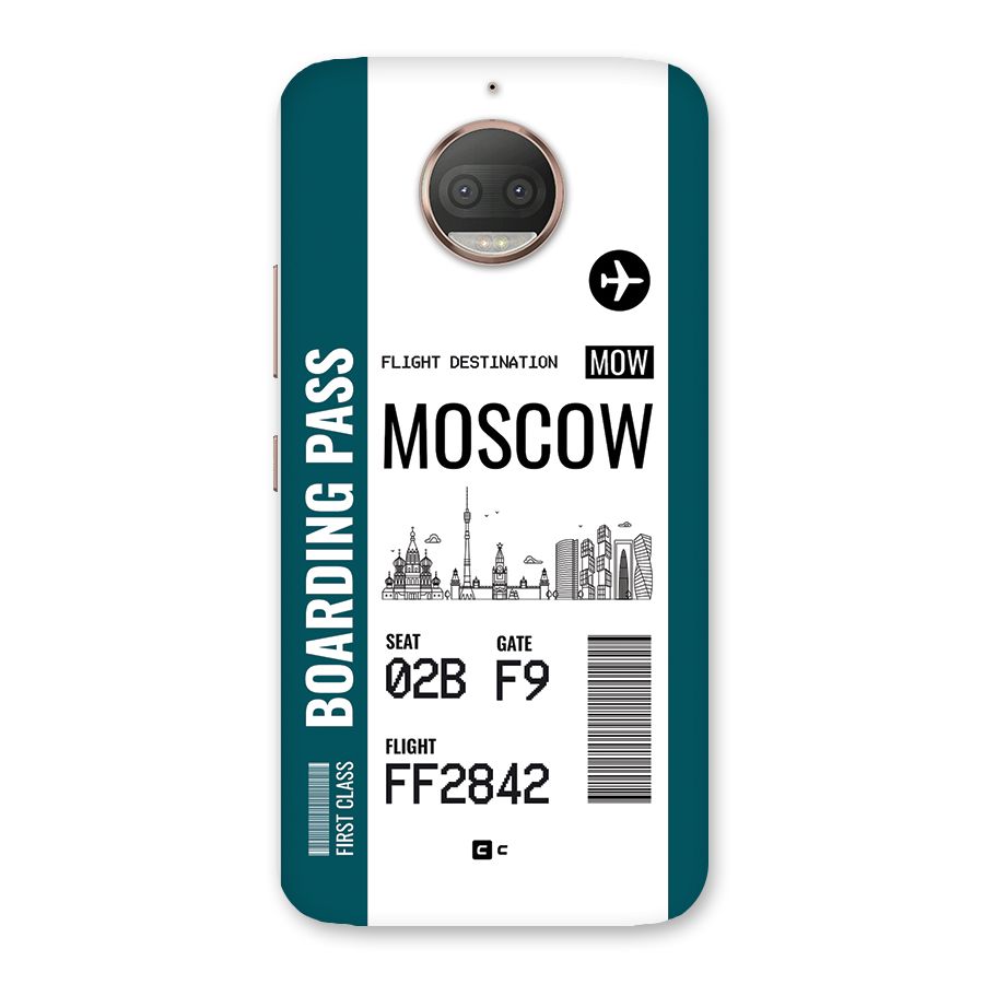Moscow Boarding Pass Back Case for Moto G5s Plus