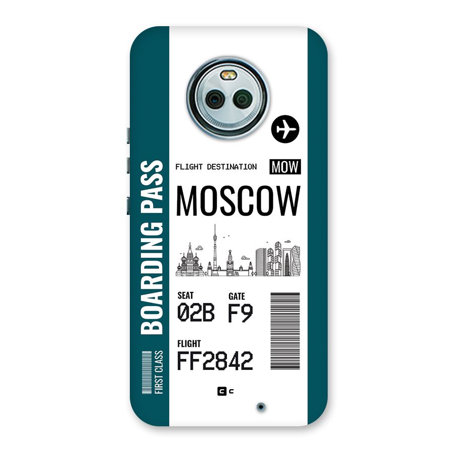 Moscow Boarding Pass Back Case for Moto X4