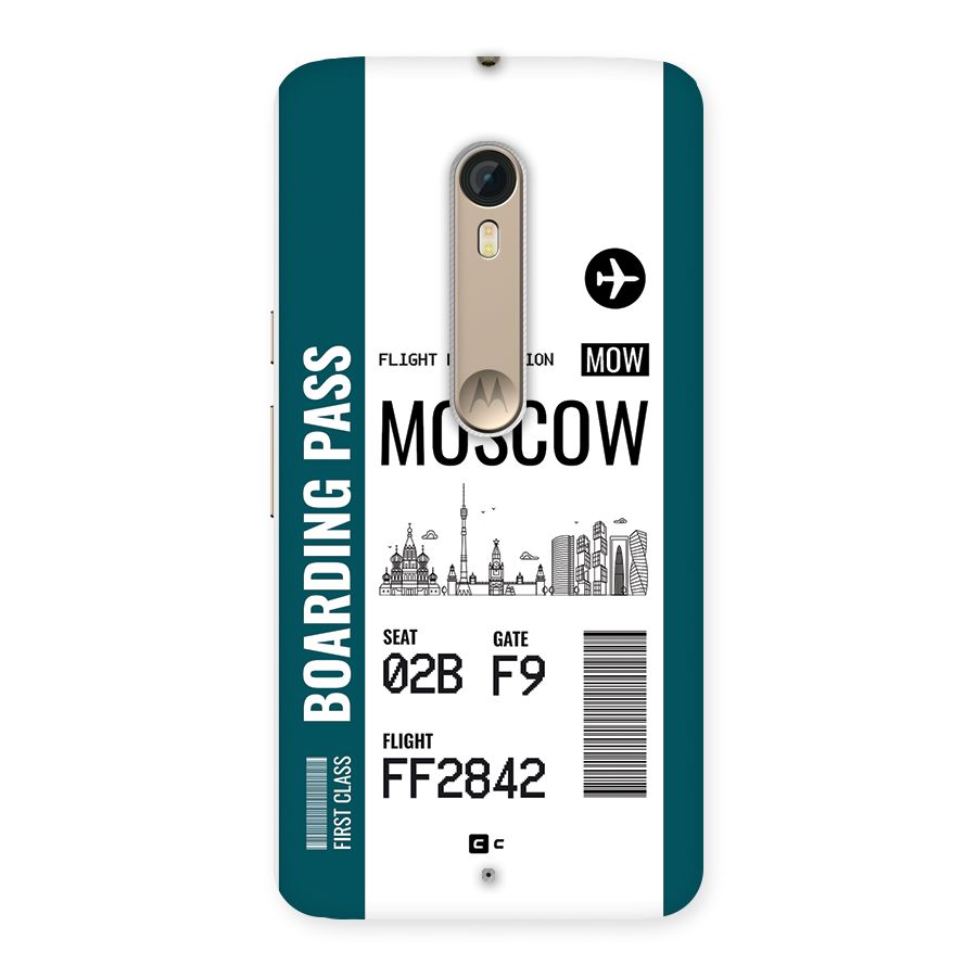Moscow Boarding Pass Back Case for Moto X Style