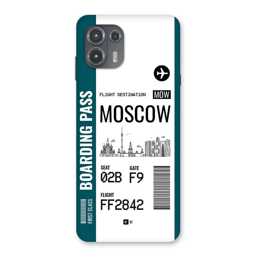 Moscow Boarding Pass Back Case for Motorola Edge 20 Fusion