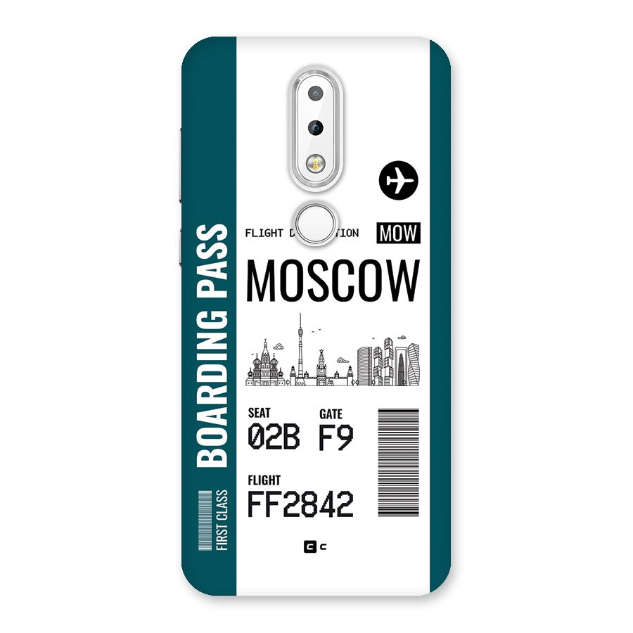 Moscow Boarding Pass Back Case for Nokia 6.1 Plus