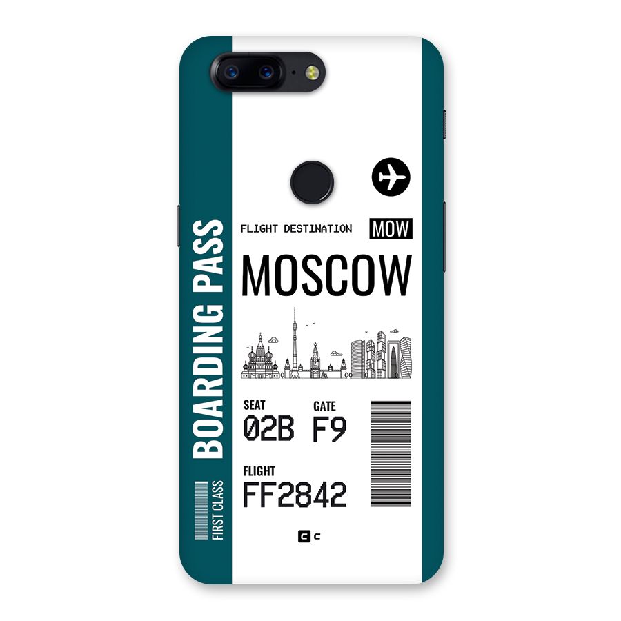 Moscow Boarding Pass Back Case for OnePlus 5T