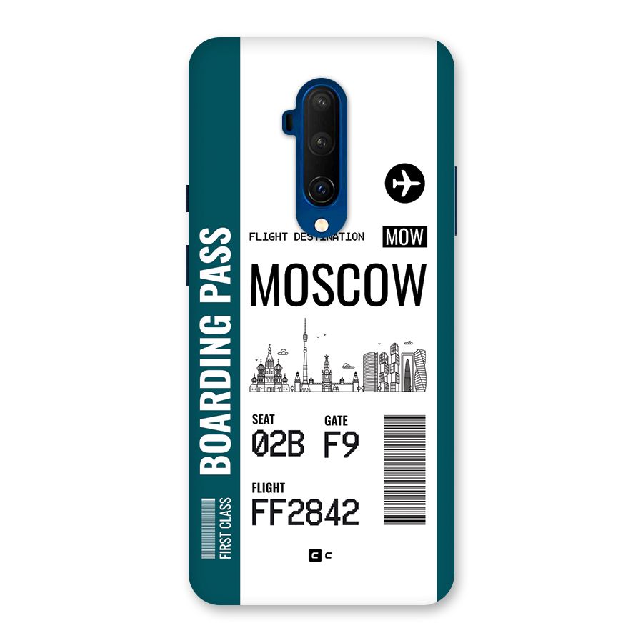 Moscow Boarding Pass Back Case for OnePlus 7T Pro