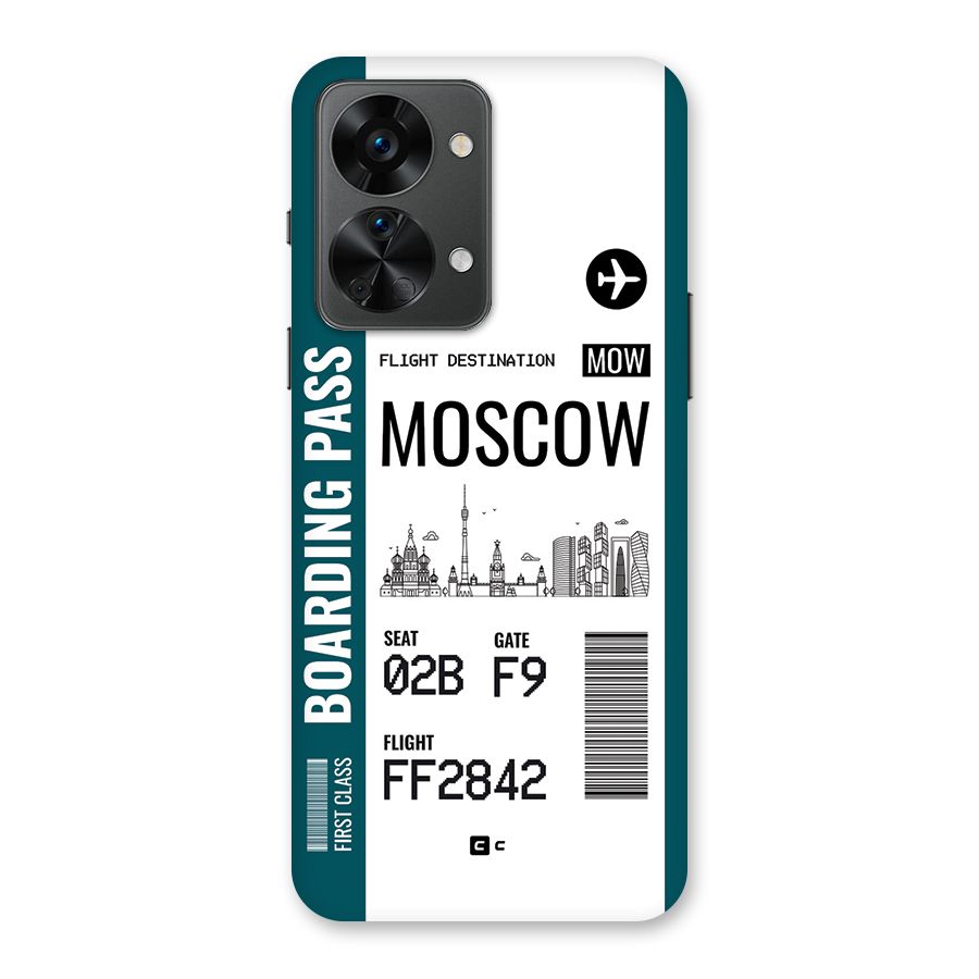 Moscow Boarding Pass Back Case for OnePlus Nord 2T