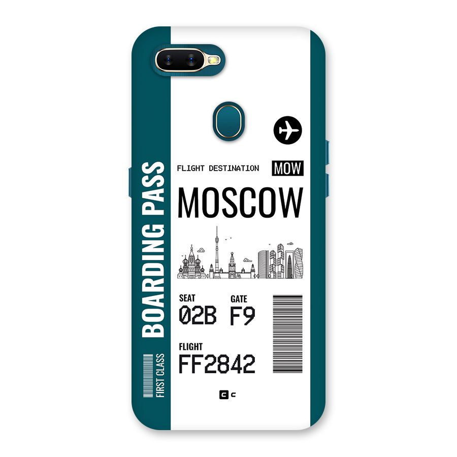 Moscow Boarding Pass Back Case for Oppo A12s