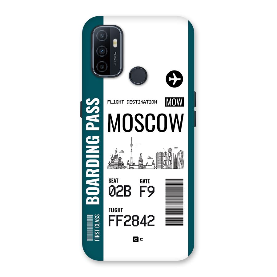 Moscow Boarding Pass Back Case for Oppo A32