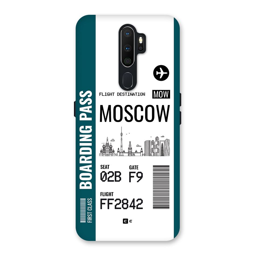 Moscow Boarding Pass Back Case for Oppo A5 (2020)