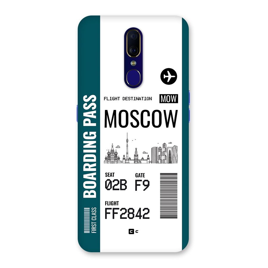 Moscow Boarding Pass Back Case for Oppo F11