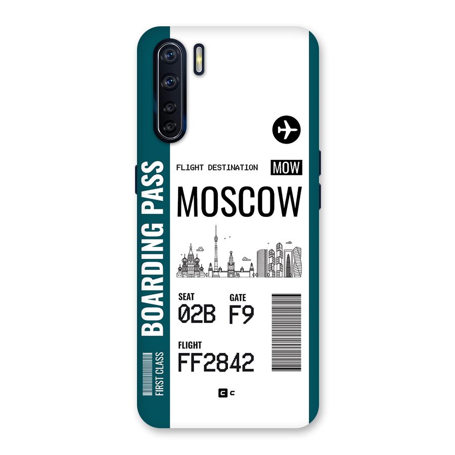 Moscow Boarding Pass Back Case for Oppo F15