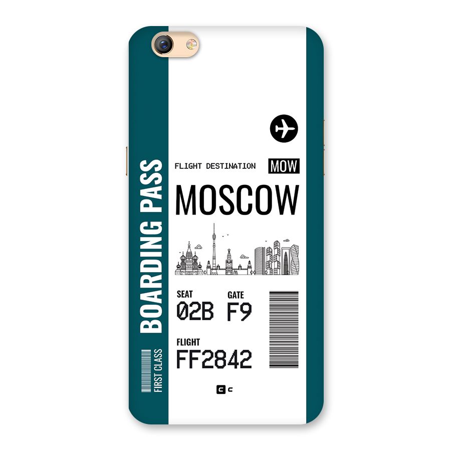 Moscow Boarding Pass Back Case for Oppo F3 Plus