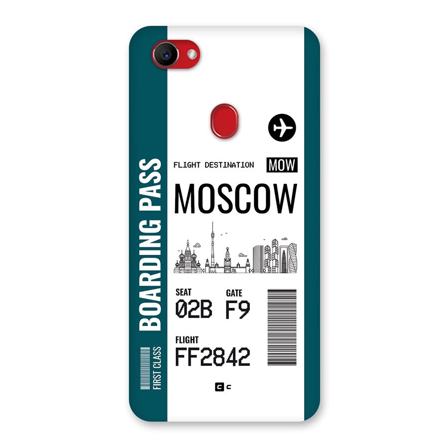 Moscow Boarding Pass Back Case for Oppo F7