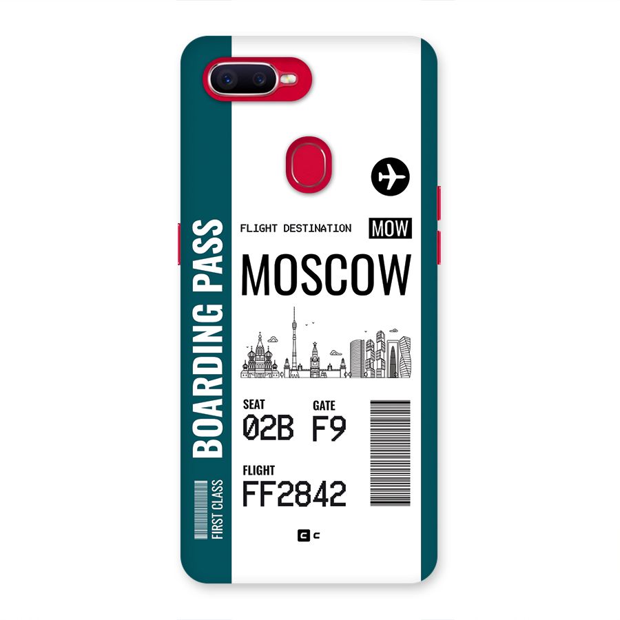 Moscow Boarding Pass Back Case for Oppo F9 Pro