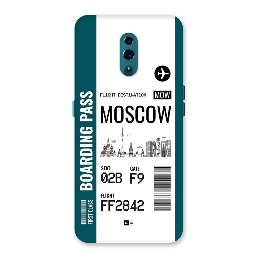 Moscow Boarding Pass Back Case for Oppo Reno