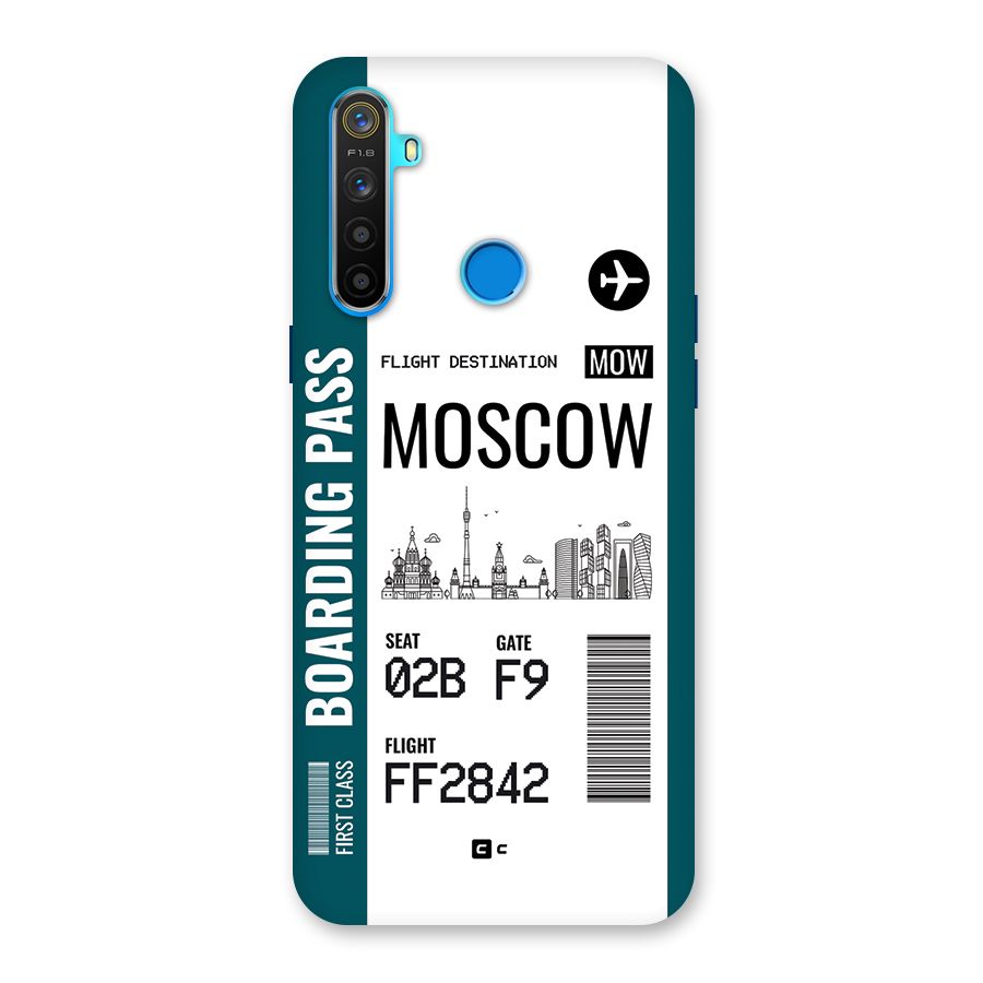 Moscow Boarding Pass Back Case for Realme 5