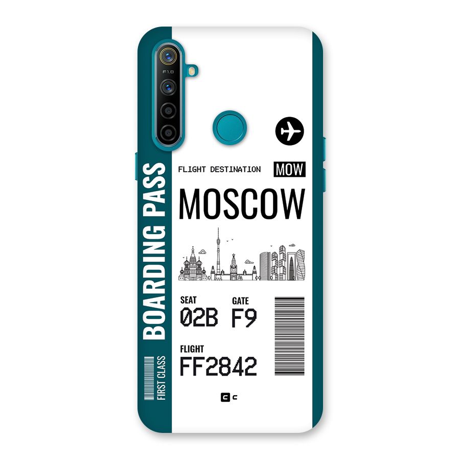 Moscow Boarding Pass Back Case for Realme 5i