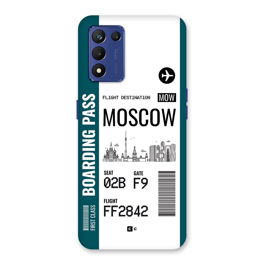 Moscow Boarding Pass Back Case for Realme 9 5G Speed
