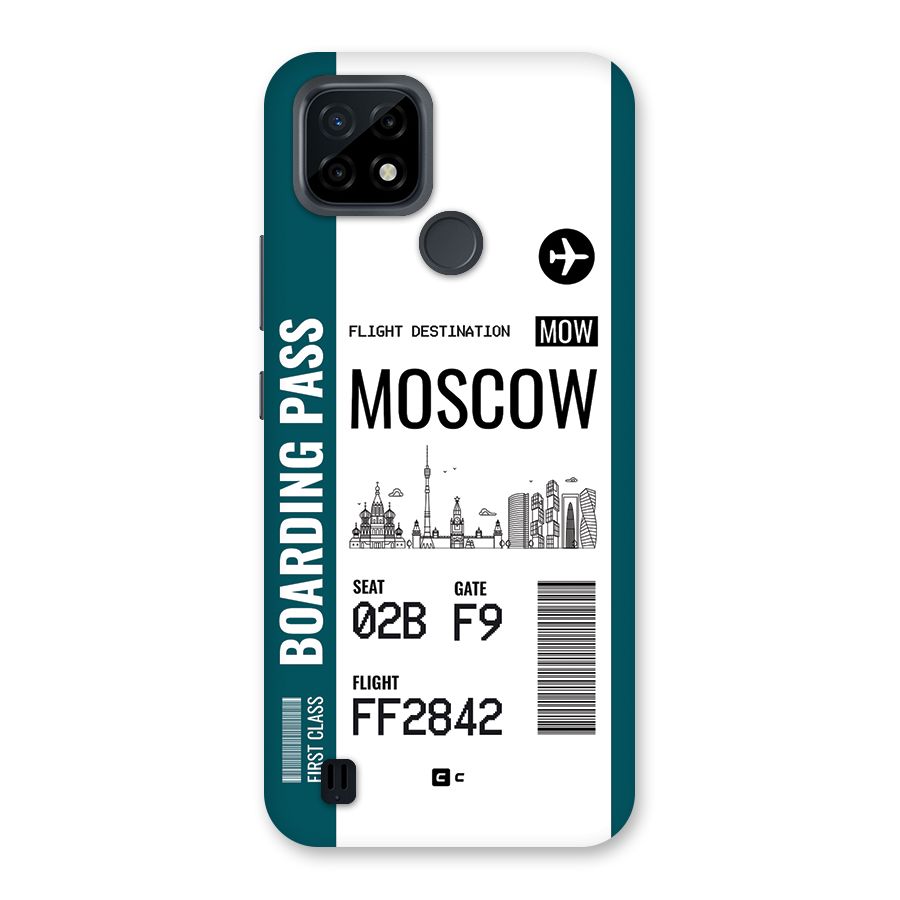 Moscow Boarding Pass Back Case for Realme C21
