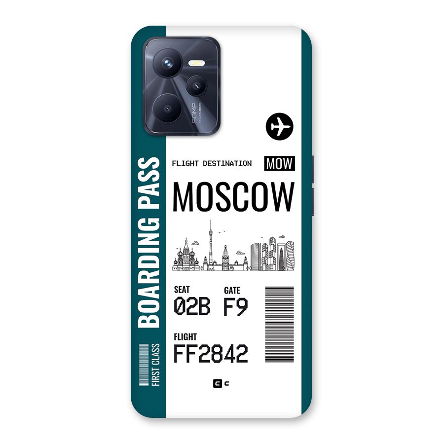 Moscow Boarding Pass Back Case for Realme C35