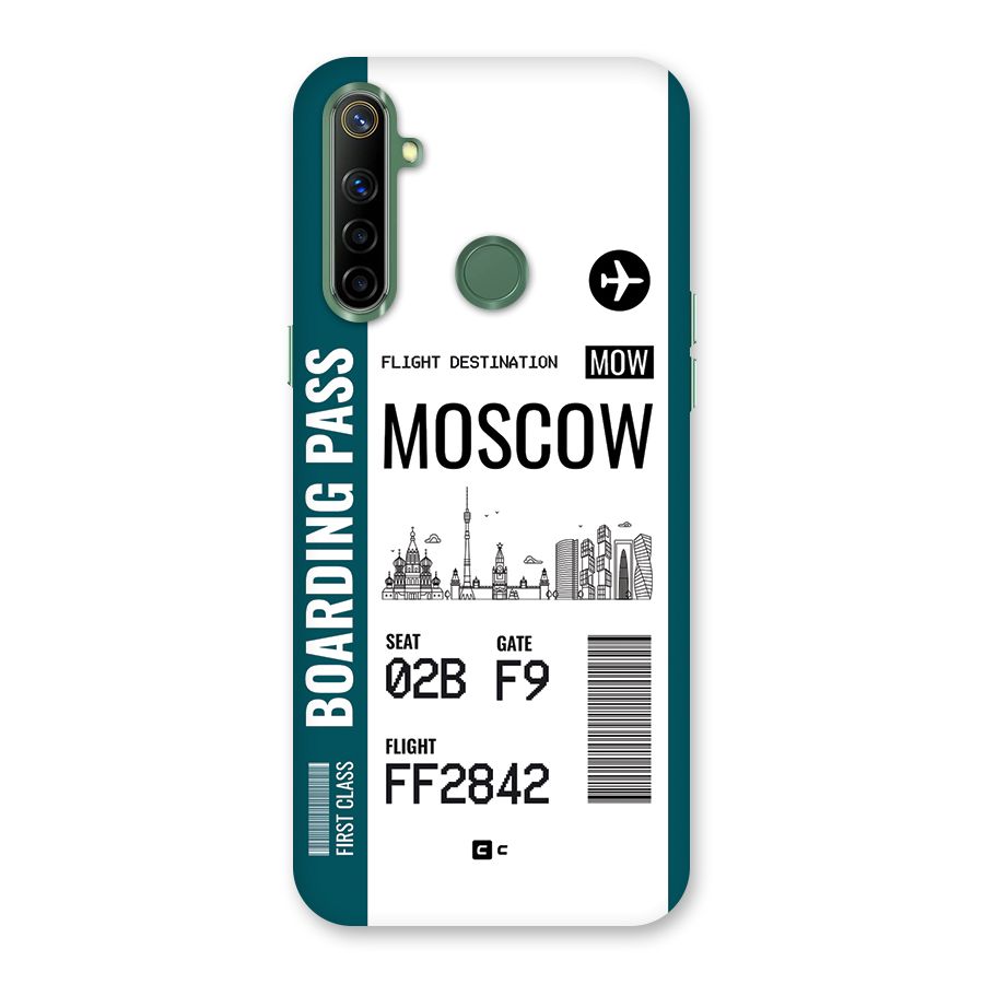 Moscow Boarding Pass Back Case for Realme Narzo 10