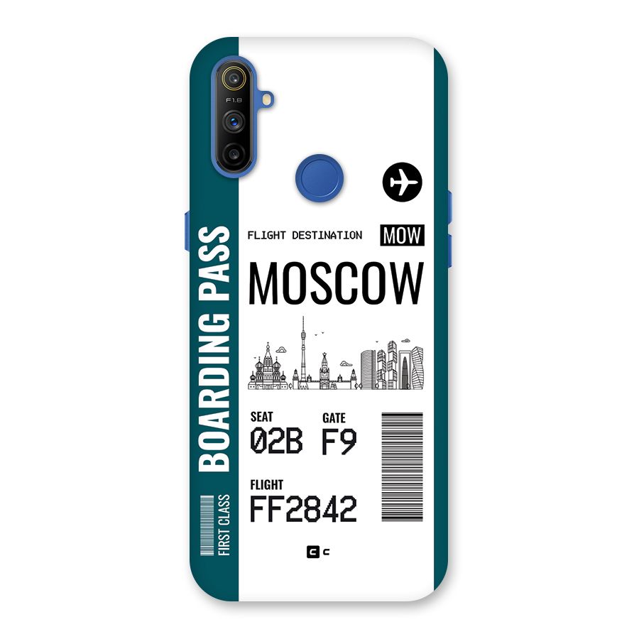 Moscow Boarding Pass Back Case for Realme Narzo 10A