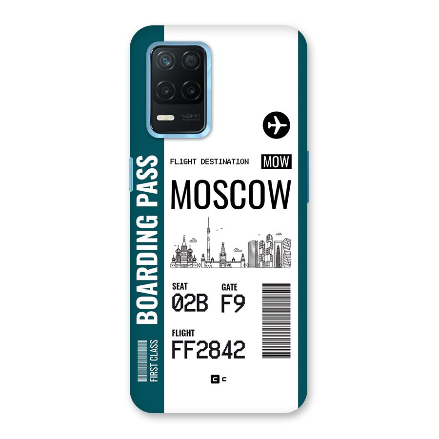 Moscow Boarding Pass Back Case for Realme Narzo 30 5G
