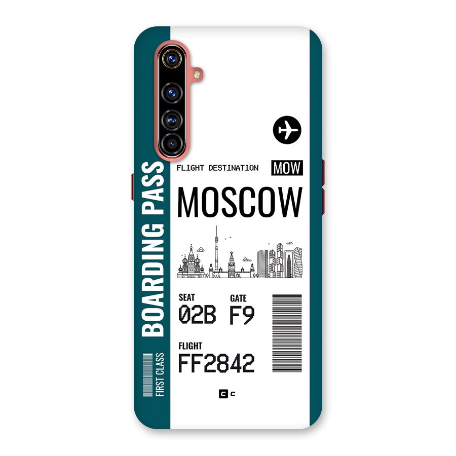 Moscow Boarding Pass Back Case for Realme X50 Pro