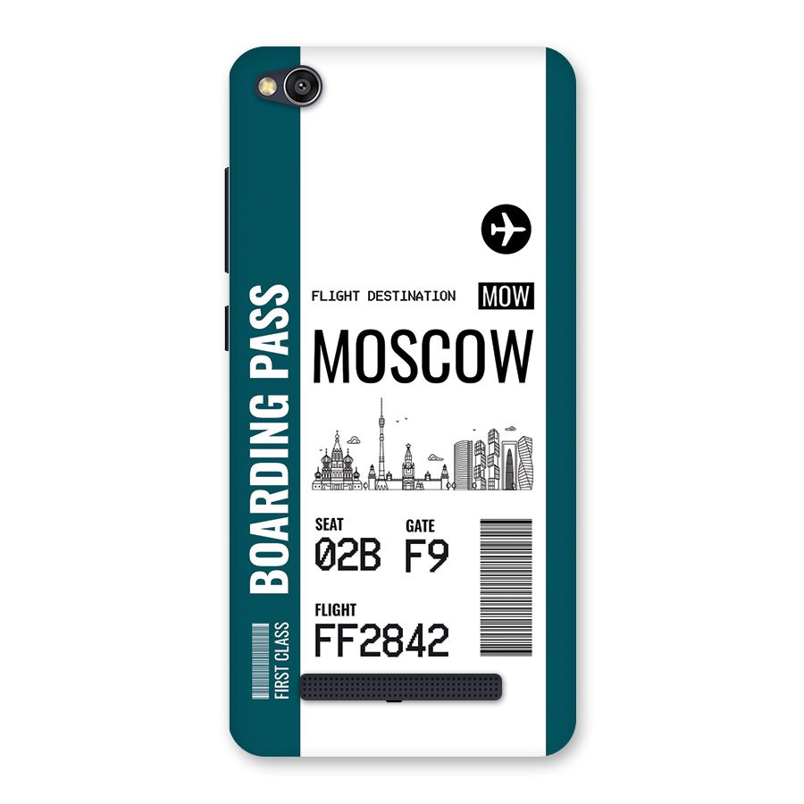 Moscow Boarding Pass Back Case for Redmi 4A