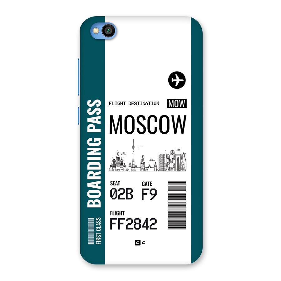 Moscow Boarding Pass Back Case for Redmi Go