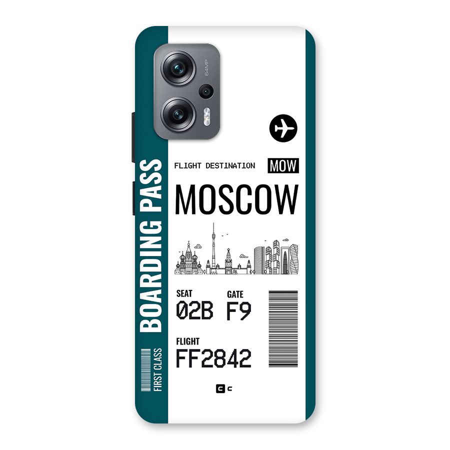 Moscow Boarding Pass Back Case for Redmi K50i