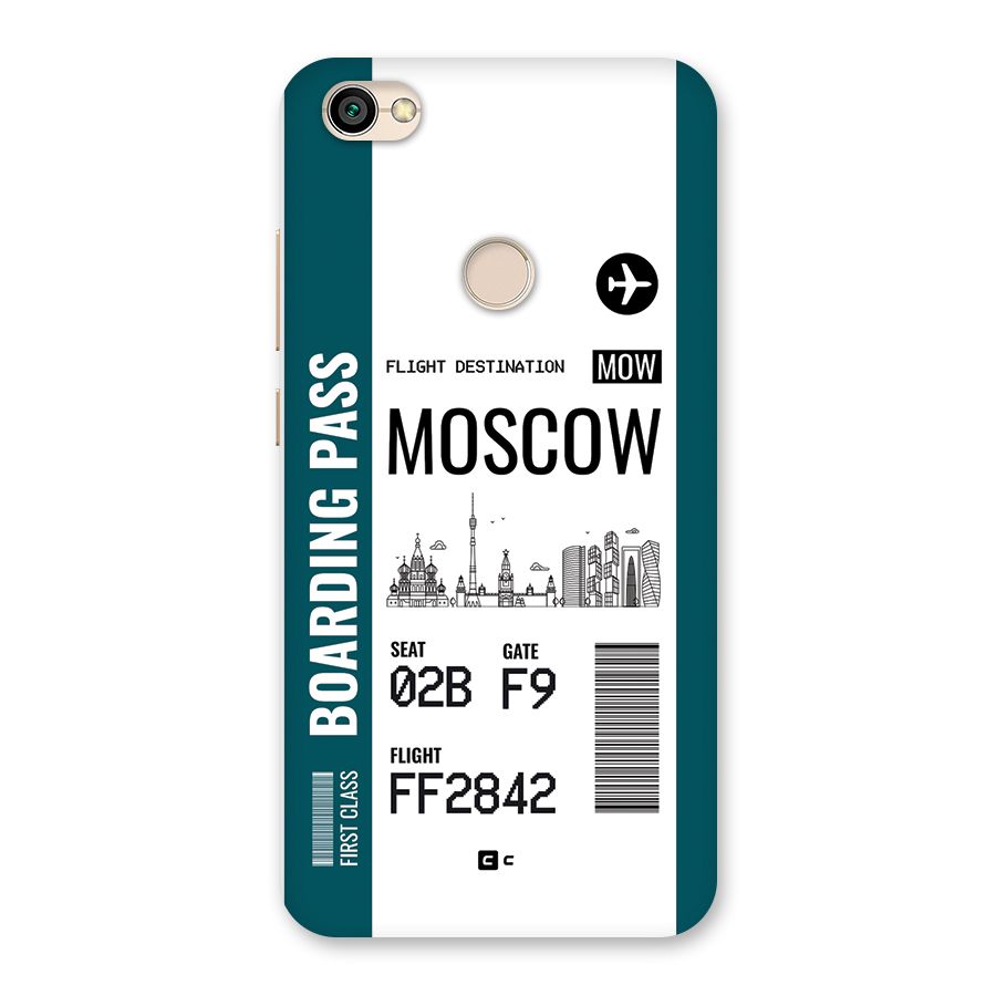 Moscow Boarding Pass Back Case for Redmi Y1 2017