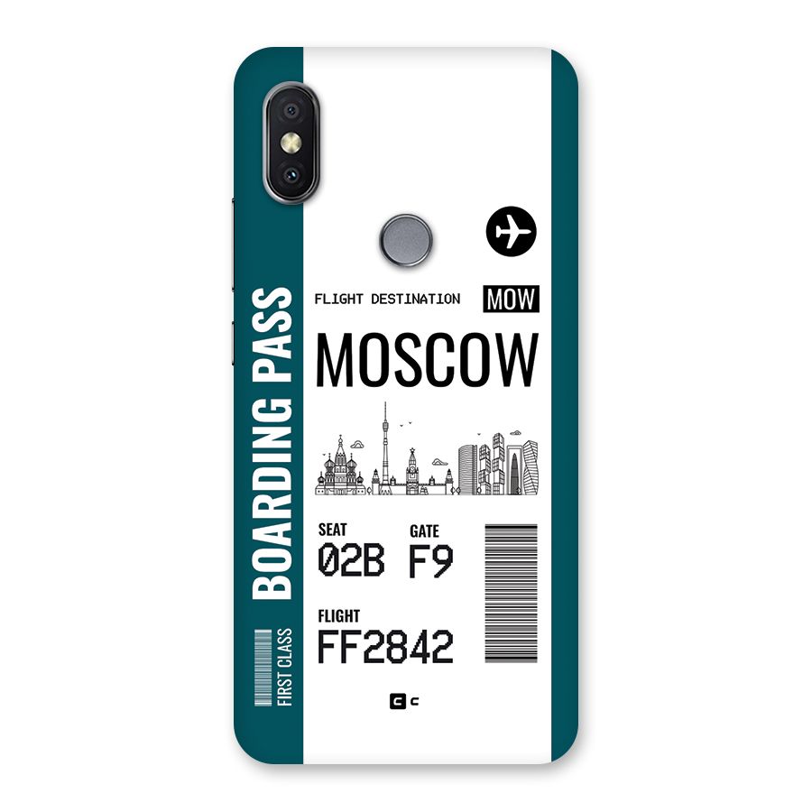 Moscow Boarding Pass Back Case for Redmi Y2